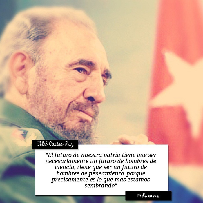 Fidel Castro: Un futuro de hombres de ciencia (+Audio)