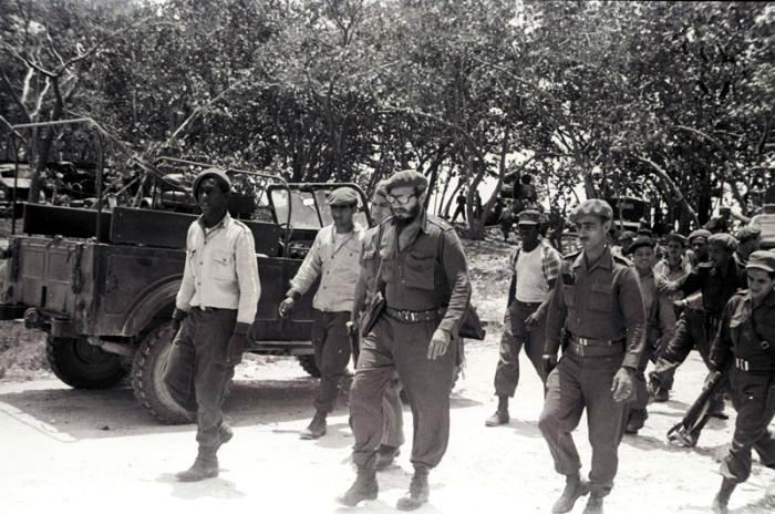 Fidel en Playa Girón