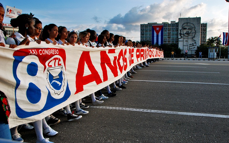 Amplio respaldo a la Revolución Cubana en La Habana