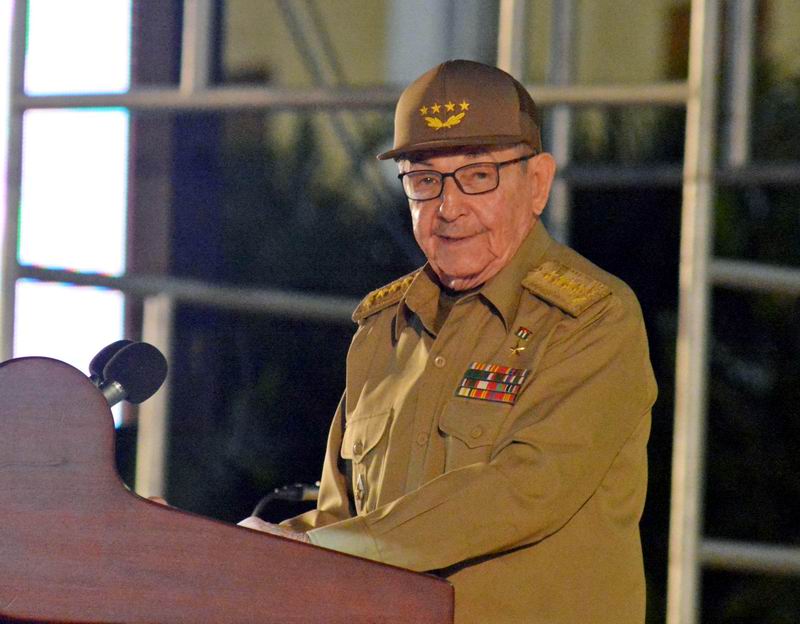  El General de Ejército Raúl Castro, Primer Secretario del Partido Comunista de Cuba (PCC), tuvo a su cargo las palabras de clausura del acto nacional por el aniversario 65 del asalto a los cuarteles Moncada y Carlos Manuel de Céspedes, en la Ciudad Escolar 26 de Julio, en Santiago de Cuba, el 26 de julio de 2018. ACN FOTO/Juan PABLO CARRERAS/sdl 
