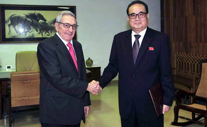 Raúl recibió a vicepresidente del Partido del Trabajo de Corea