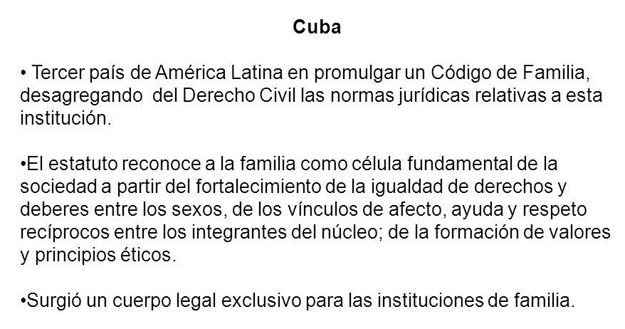 La familia en Cuba