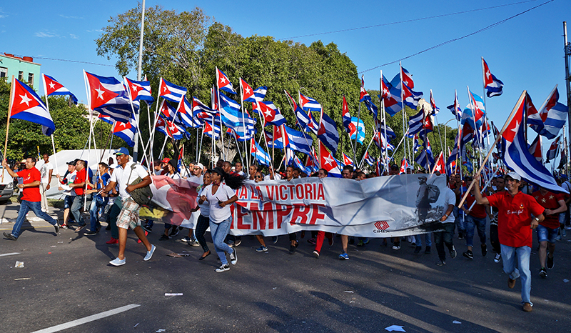 Todos fuimos Fidel este primero de mayo. Fotos: Sergei Montalvo Aróstegui