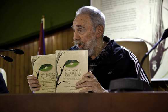 Fidel Castro during the presentation