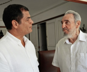 Fidel Castro felicita al Presidente Rafael Correa 