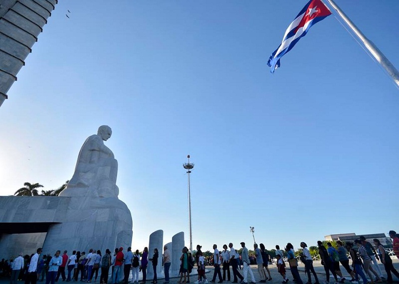Homenaje a Fidel en la Plaza de la Revolución José Martí. Foto: Abel Rojas