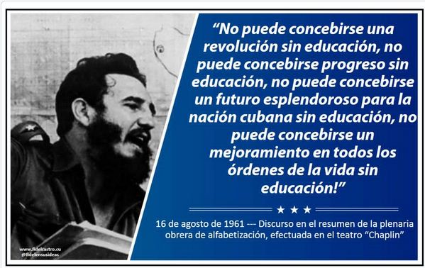 Fidel y la Educacion en Cuba