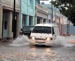 Fuertes lluvias en Cienfuegos