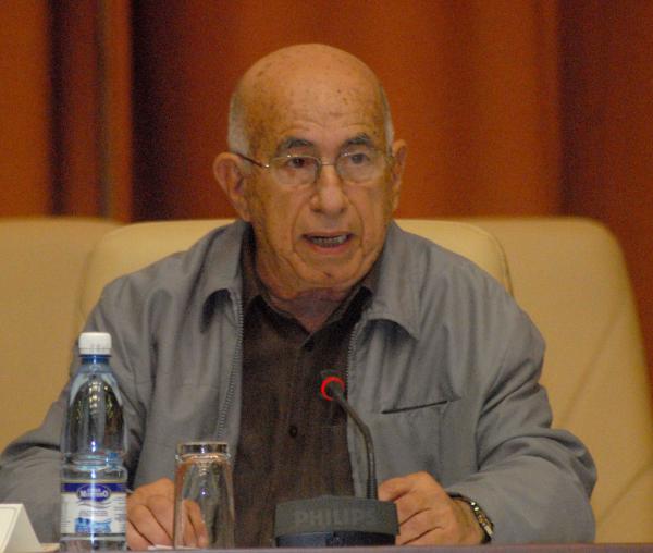 Machado Ventura, primer vice presidente de los Consejos de Estado y de Ministros de Cuba.