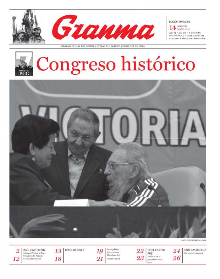 Diario Granma publicará edición especial dedicada al Séptimo Congreso del Partido.