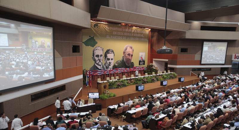 Comenzó el VII Congreso del Partido Comunista de Cuba. Foto: Juvenal Balán