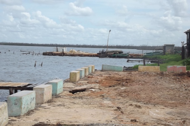Puerto Piloto, en la costa del municio de Sierra de Cubitas enclave muy vulnerable para las personas y el ecosistema