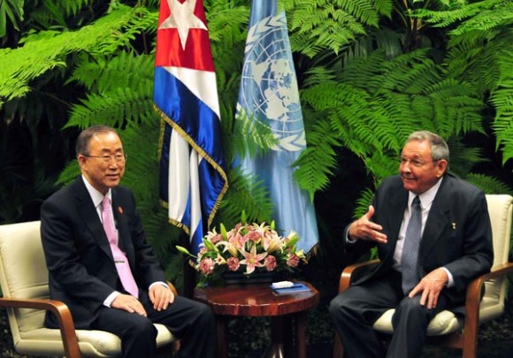 Secretario general de ONU elogia a Cuba por apoyo a paz en Colombia