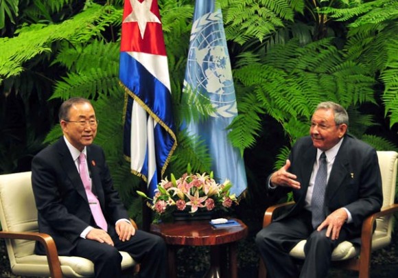 Secretario general de ONU elogia a Cuba por apoyo a paz en Colombia