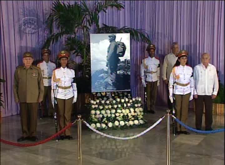 Encabeza Raúl última guardia de honor al líder de la Revolución, Fidel Castro