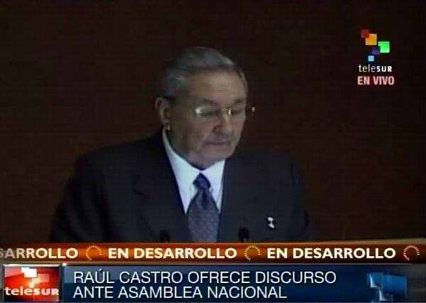 Discurso de Raúl Castro en clausura de sesión del Parlamento 