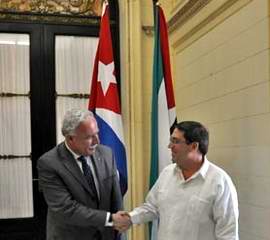 Cancilleres de Cuba y Palestina se reúnen en La Habana