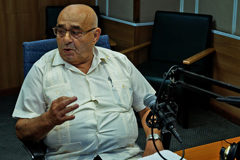 Presidente del Movimiento Cubano por la Paz y la Soberanía de los Pueblos, Silvio Platero. Foto: Serguei Montalvo