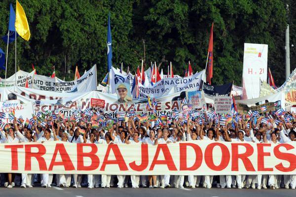 Masivo desfile del 1 de Mayo