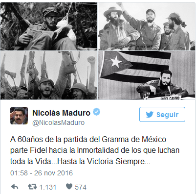 Gran repercusión por la muerte de Fidel Castro 