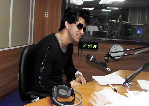 Director, Jes�s Rodr�guez Quintero (�ngel), del grupo �ngel en el programa Visi�n. Foto Abel Rojas