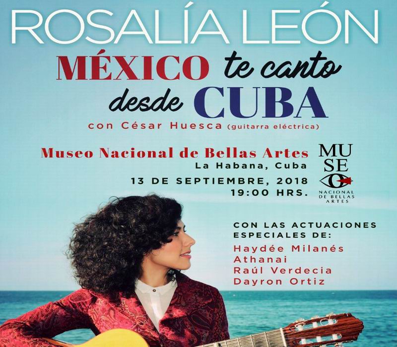 Actuará en Cuba cantautora y guitarrista mexicana Rosalía León