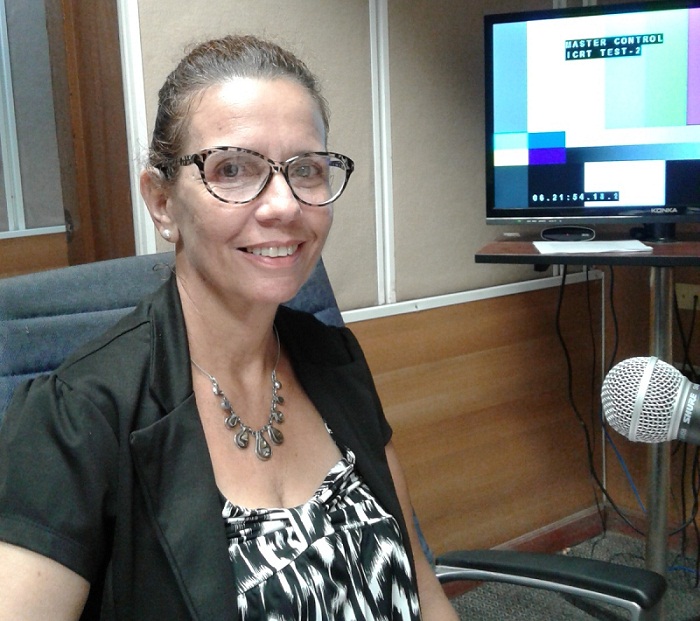 La Viceministra del Ministerio de Cultura, la máster Ileana Flores Izquierdo interviene en el programa Haciendo Radio