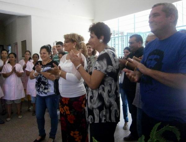 Ministra de Educaci�n, Ena Elsa Vel�zquez Cobiella. Foto Mireya Ojeda