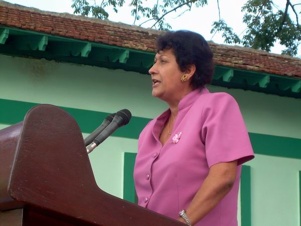 Ena Elsa Velázquez Cobiella, Ministra de Educación. Foto: radiorebelde