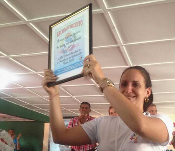 Mar�a Izquierdo Mart�nez, delegada directa de Pinar del R�o al 19 Festival Mundial de la Juventud y los Estudiantes. Foto: Alina Cabrera 