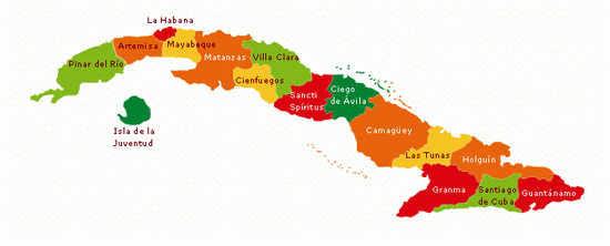 Mapa de Cuba Mapa de Cuba