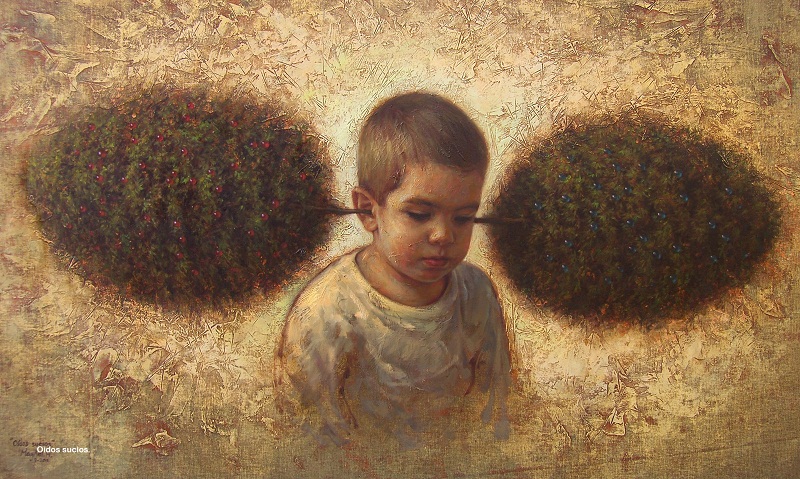 �Ojos sucios�, pintura de Maykel Herrera