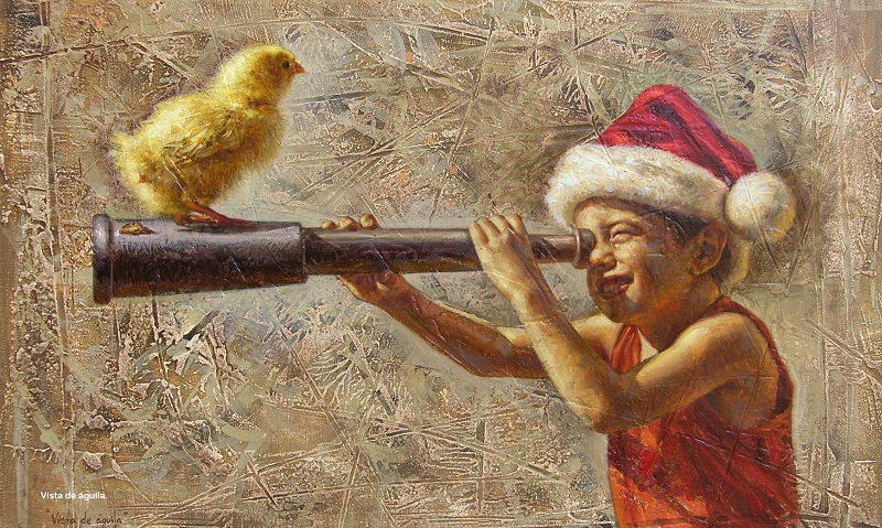 �Vista de �guila�, pintura de Maykel Herrera