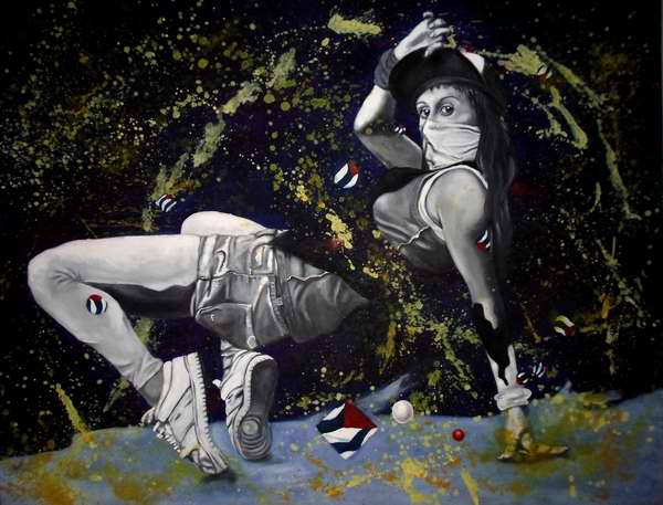 Diosa urbana del artista Roimel Acu�a Sierra