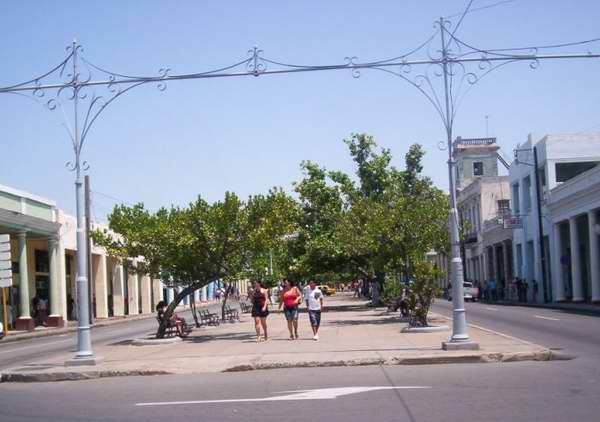 The Prado Avenue in Cienfuegos The Prado Avenue in Cienfuegos