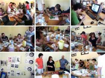 Taller Laboratorio de Serigraf�a. Fotos: cortes�a del CPAP