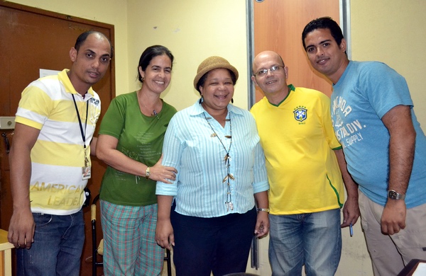 Encuentro con Osvaldo Doimeadios. Foto Abel Rojas Barallobre.