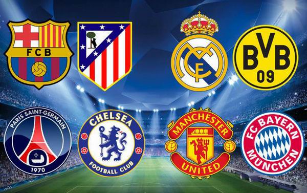 UEFA Champions league: Favoritos en cuartos de final UEFA Champions league: Favoritos en cuartos de final