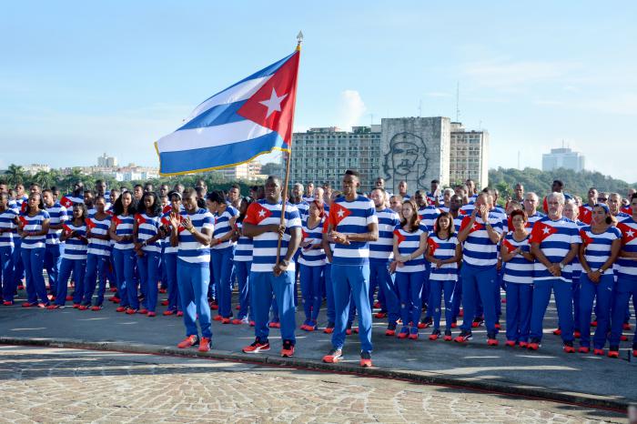 Cuban delegation to Rio Olympic Games.