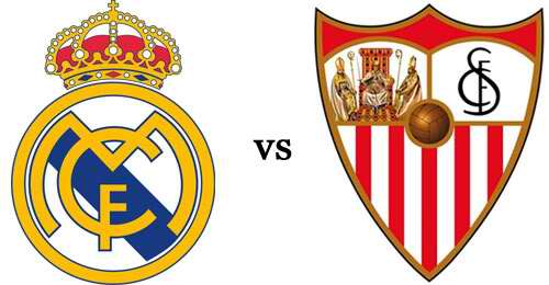 Real Madrid versus Sevilla en Liga de Fútbol Española Real Madrid versus Sevilla en Liga de Fútbol Española
