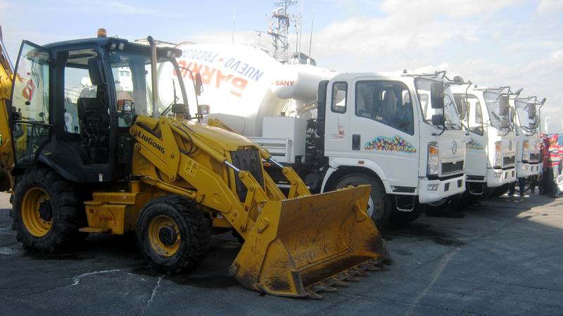 Parte de la maquinaria transportada por el buque procedente de Venezuela. Foto: Carlos Sanabia