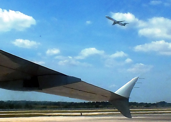 El ala es una superficie aerodinámica que le brinda sustentación al avión; logrando que contrarreste la acción de la gravedad. Foto Abel Rojas Barallobre El ala es una superficie aerodinámica que le brinda sustentación al avión; logrando que contrarreste la acción de la gravedad. Foto Abel Rojas Barallobre
