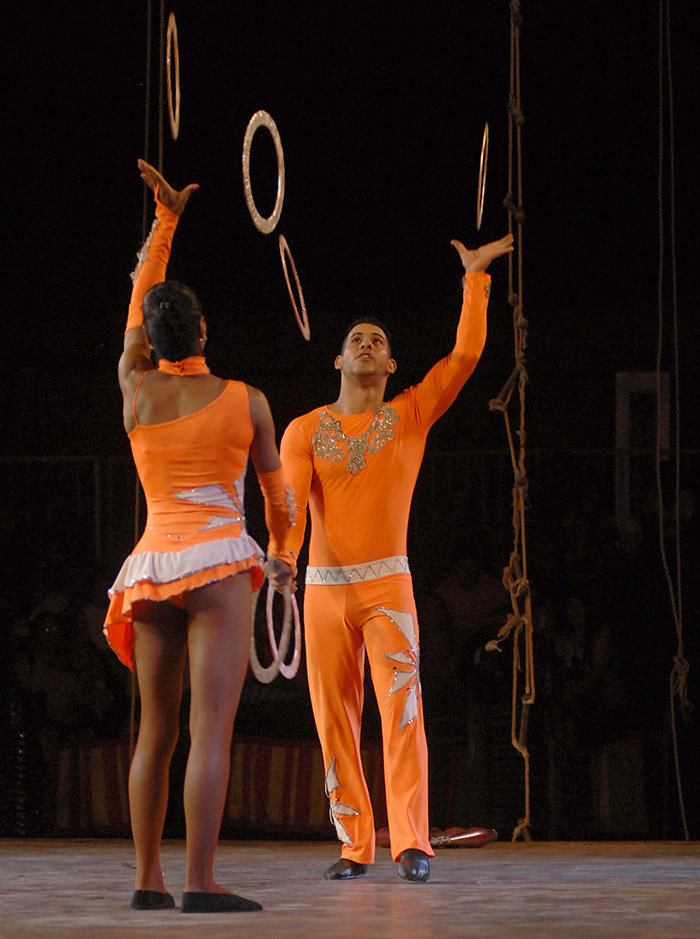 The National Circus of Cuba in a celebration day.