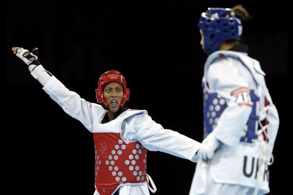 Glenhis Hernández de la división de más de 67kg, taekwondo, XXX Juegos Olímpicos Londres 2012. Foto: Ng Han Guan. Glenhis Hernández de la división de más de 67kg, taekwondo, XXX Juegos Olímpicos Londres 2012. Foto: Ng Han Guan.