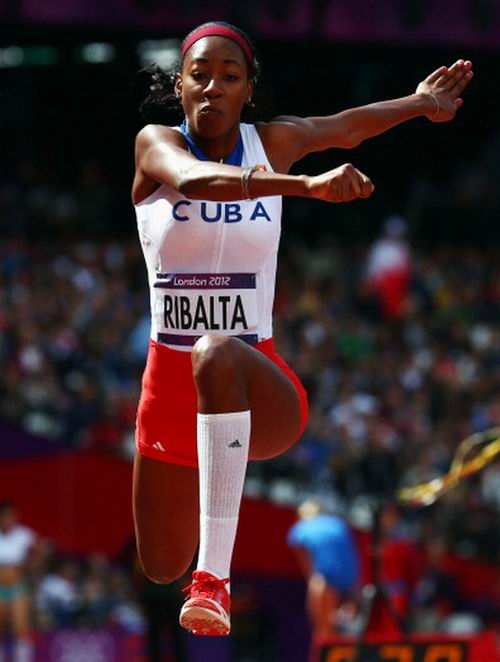 Josleidy Ribalta durante las competencias del triple salto en los XXX Juegos Olímpicos de Londres 2012, 3 de agosto de 2012, Inglaterra. Foto: Michael Steele. Josleidy Ribalta durante las competencias del triple salto en los XXX Juegos Olímpicos de Londres 2012, 3 de agosto de 2012, Inglaterra. Foto: Michael Steele.