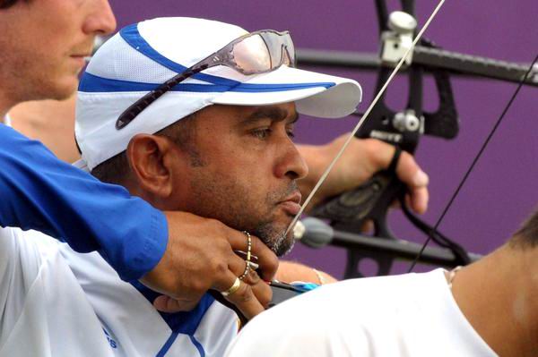Juan Carlos Estevens, en la Ronda de Ranqueo de la competencia de Tiro con Arco en las Olimpiadas de Londres 2012, en el Lord Cricket Ground, en Londres, el 27 de julio de 2012. Foto: Marcelino Vázquez Hernández. Juan Carlos Estevens, en la Ronda de Ranqueo de la competencia de Tiro con Arco en las Olimpiadas de Londres 2012, en el Lord Cricket Ground, en Londres, el 27 de julio de 2012. Foto: Marcelino Vázquez Hernández.
