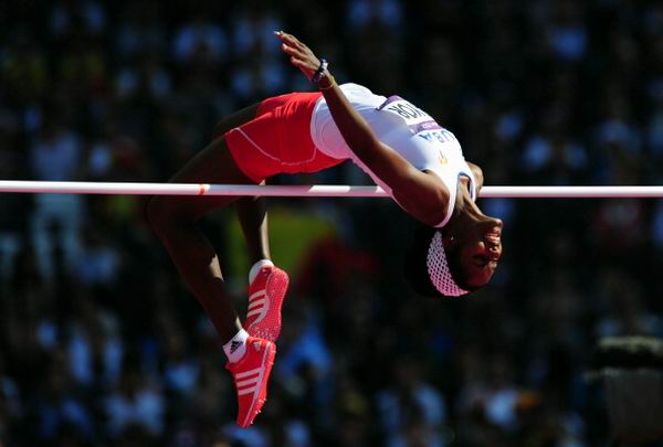 Lesyani Mayor, salto de altura, XXX Juegos Olímpicos Londres 2012, 9 de agosto de 2012. Foto: Stu Forster. Lesyani Mayor, salto de altura, XXX Juegos Olímpicos Londres 2012, 9 de agosto de 2012. Foto: Stu Forster.