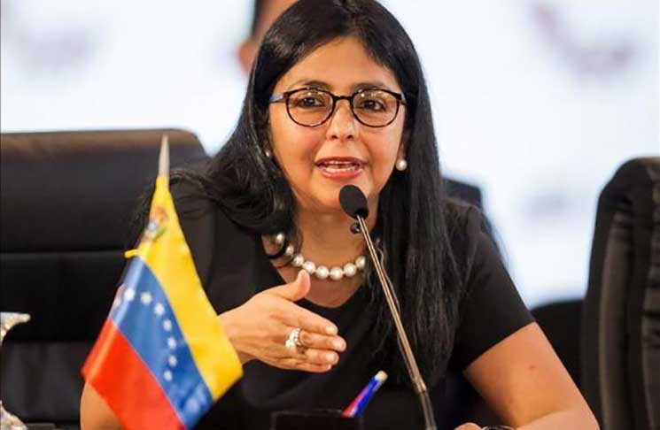 Delcy Rodriguez, president of the National Constituent Assembly. 