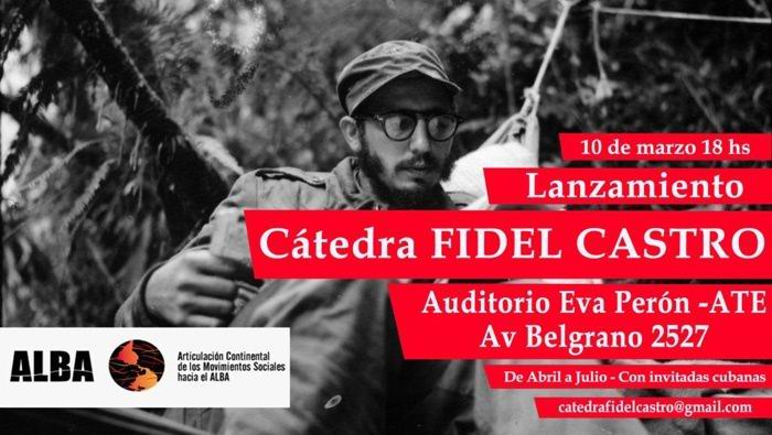 Constituir�n en Argentina c�tedras sobre legado del Comandante en Jefe, Fidel Castro 