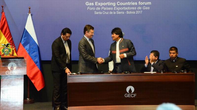 Acuerdos gasíferos entre Bolivia y Rusia